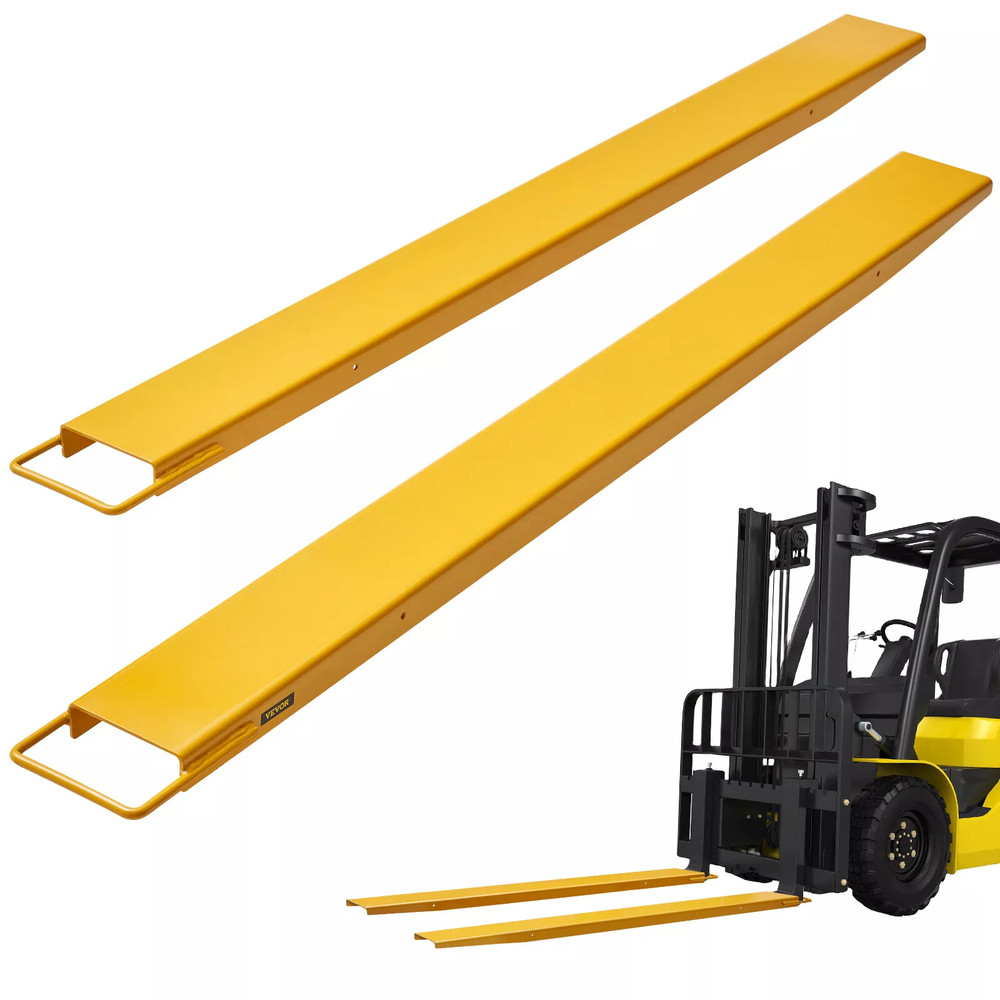 72"*4.5" Forklift Extensions Heavy Duty Steel Pallet Fork Extensions