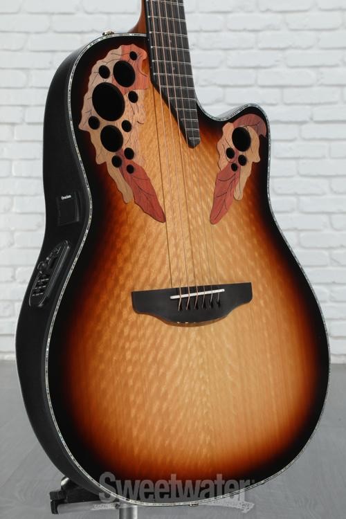 Ovation Celebrity Exotic Mid-depth E-Acoustic Guitar - Sunburst