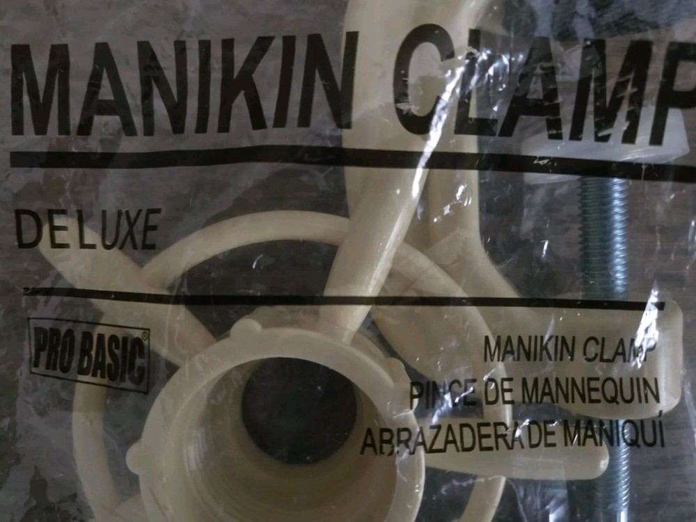 NEW in package Pro Basic Manikin Clamp Beige Color