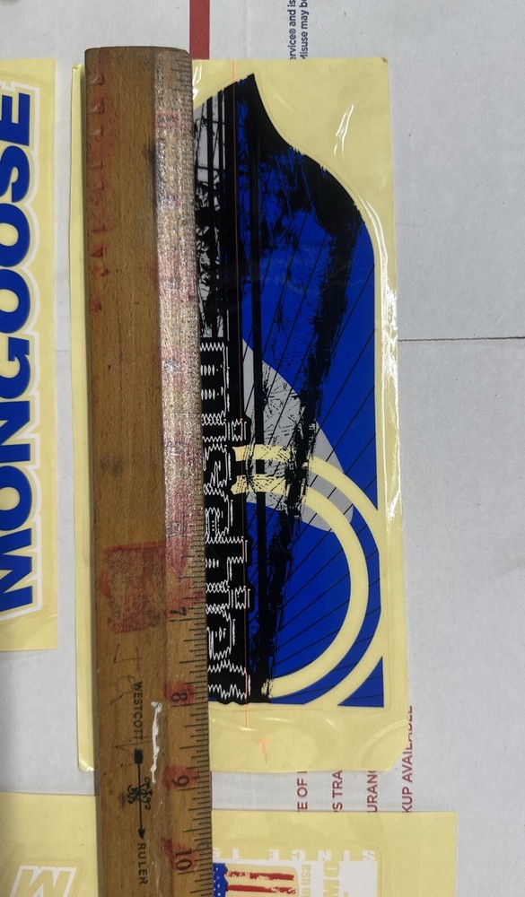 Old School Mongoose - Mischief Blue- Decal set