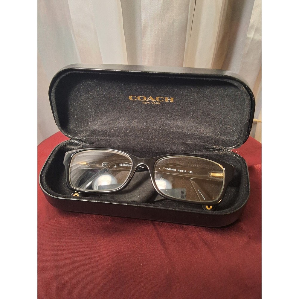 COACH READING GLASSES WITH CASE, BLACK