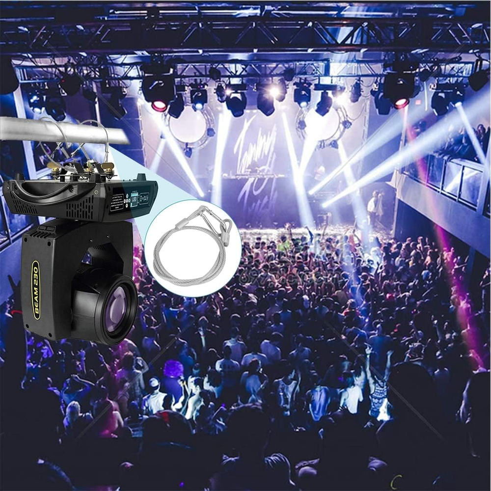 5 Pack Stage Light Safety Cable Stainless Steel Security Wire for Lighting Lugg