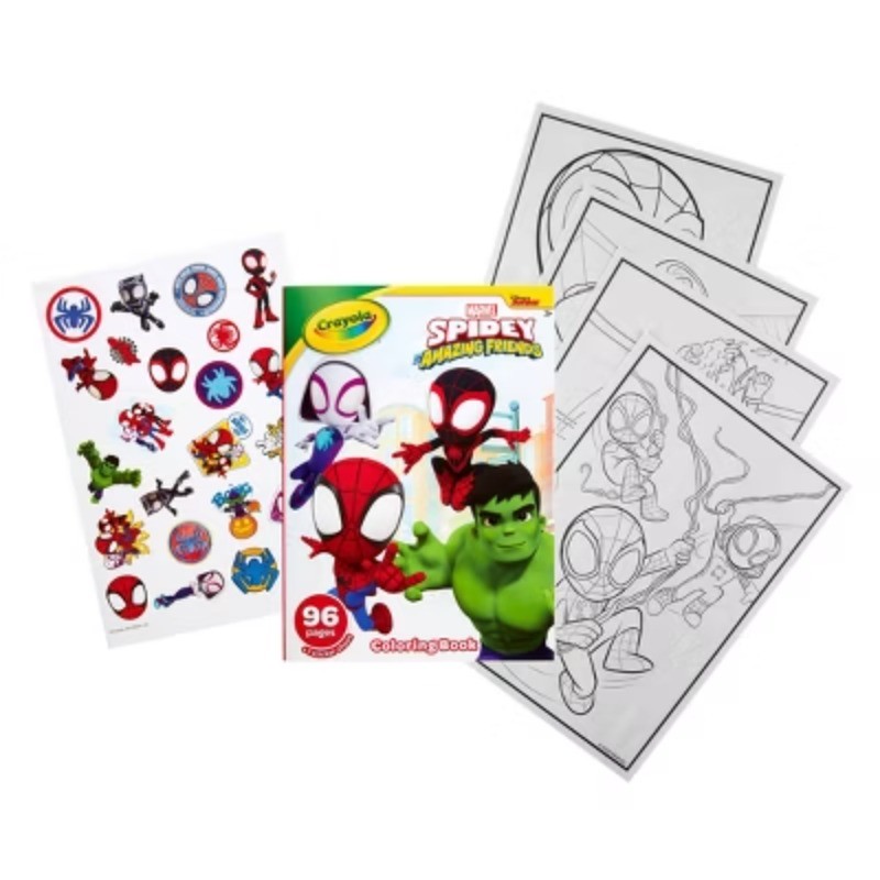 Crayola Spidey Coloring Book: 96pg, Ages 3+, Creative Activity