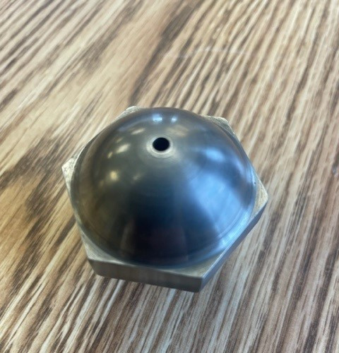Nozzle Tips - 3/4" Large Radius - Mushroom - Reverse Taper Nylon 1/8" orifice