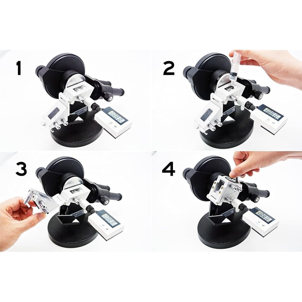 Binocular Abbe Refractometer with Digital Thermometer Accuracy ±0.0003nD