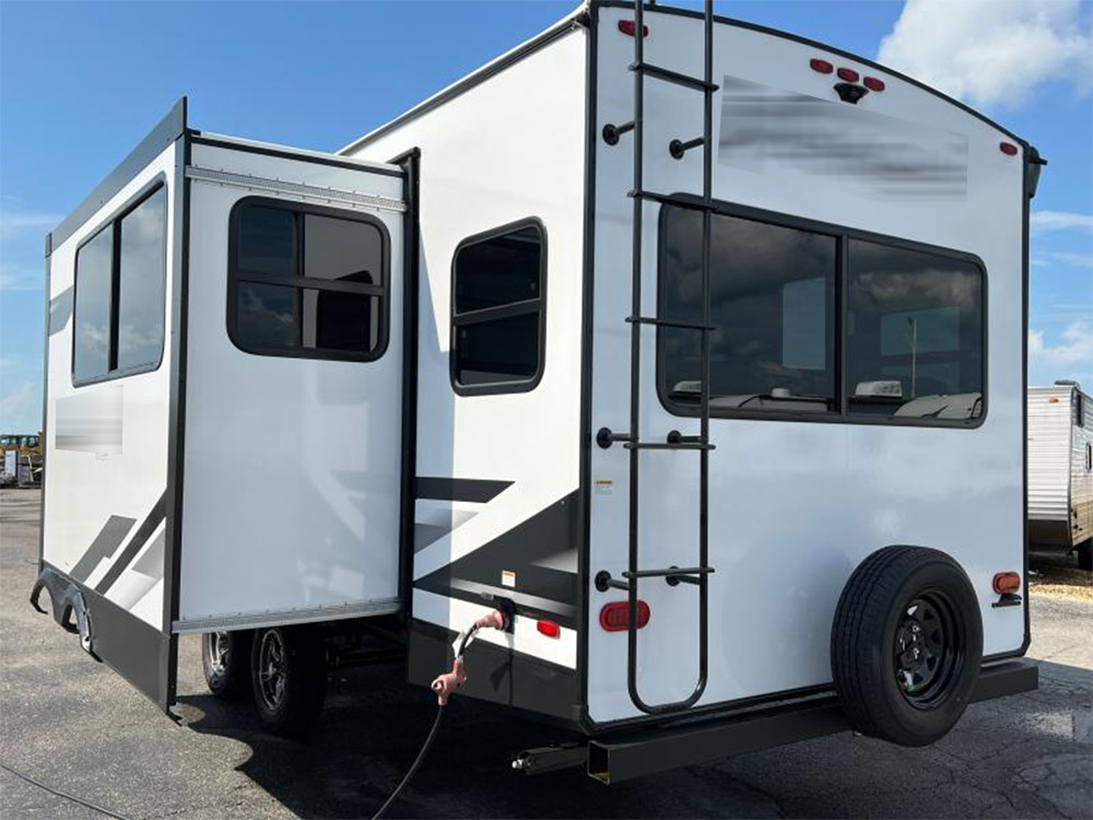 30"W X20"H RV EXIT Window Emergency w/ Trim Ring Tempered Glass Removable Screen