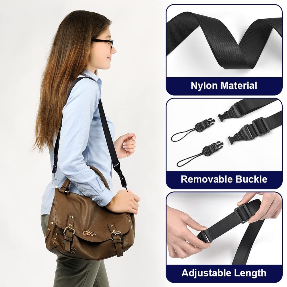 AMFUN 1 PACK Adjustable Shoulder Strap, Durable Nylon 26.5*6.5*2.3 cm, 1 Pack