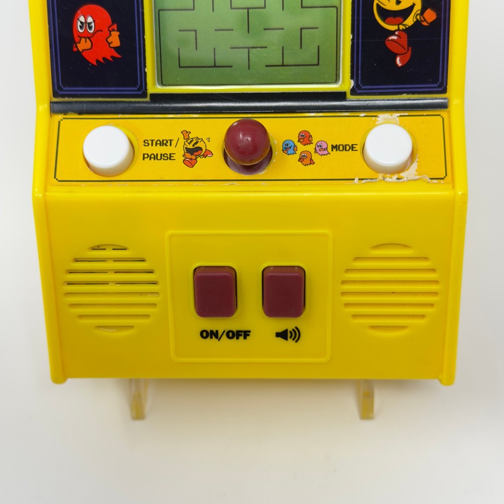 Pac-Man Mini Arcade Game Basic Fun Retro LCD Handheld Tested Working Used