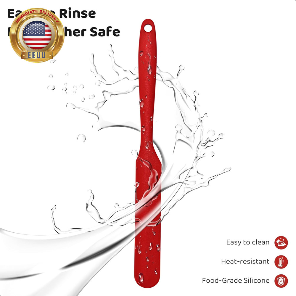 Silicone Jar Scraper with Long Handle, Jam Spreader for Peanut Butter, Kitchen S