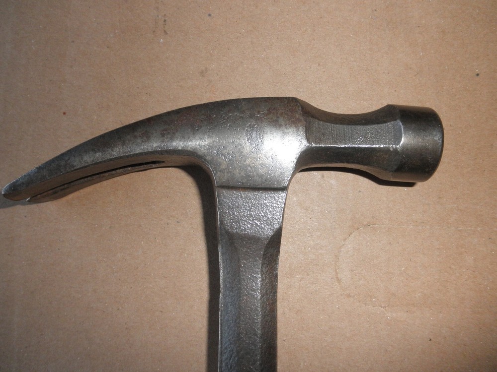 Vintage CRAFTSMAN Leather Handle Raised Logo Hammer