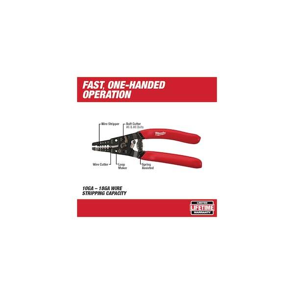 Milwaukee Tool 48-22-6109 Wire Stripper/Cutter For Solid & Stranded Wire