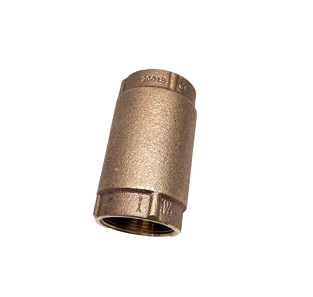 1 1/2" BRONZE SPRING CHECK VALVE 200LB