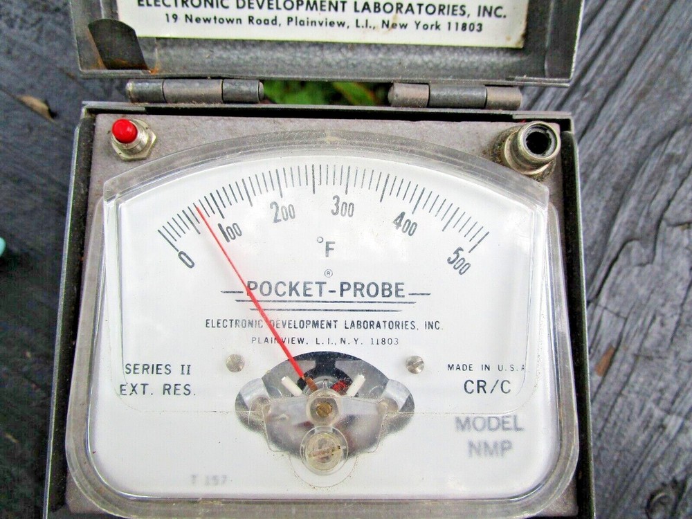 Pyrometer Pocket Probe by EDL, model NMP Series II Works Temperature Tool Box