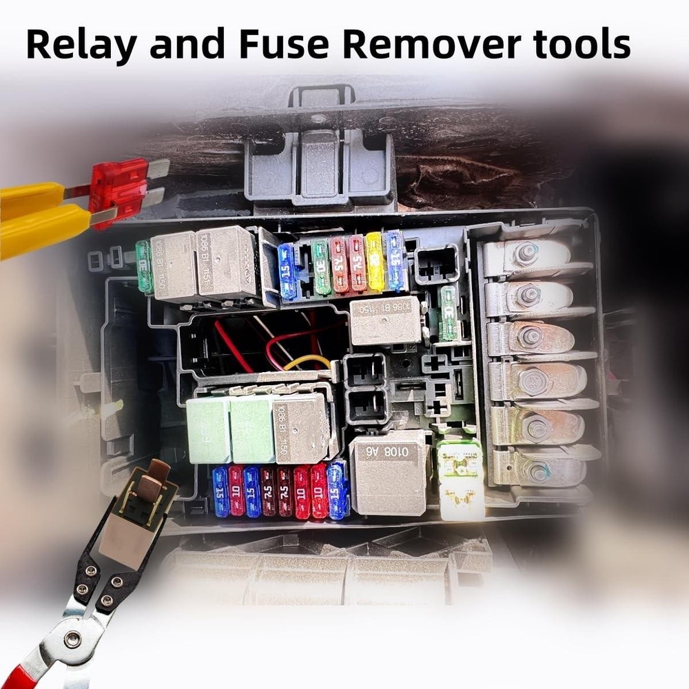 Relay Puller Pliers, Fuse Automotive Fuse Puller Tool, Red