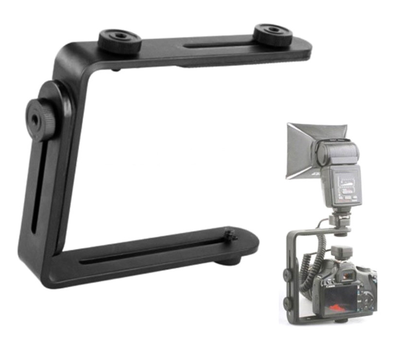 Variable Angle Flash Bracket L-SHAPE Flash Rail LC2618