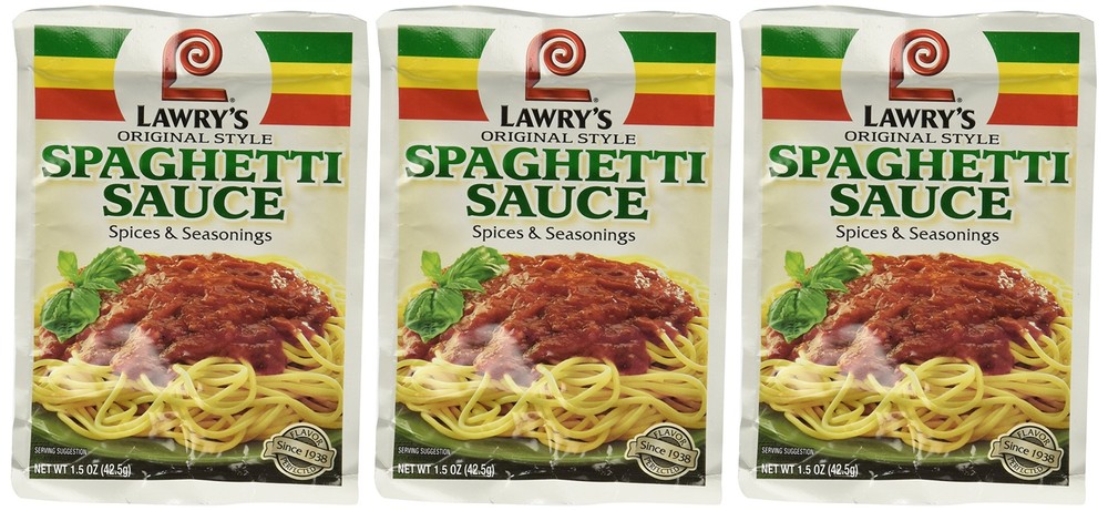 Lawrys Original Spaghetti Sauce Mix 3 pack