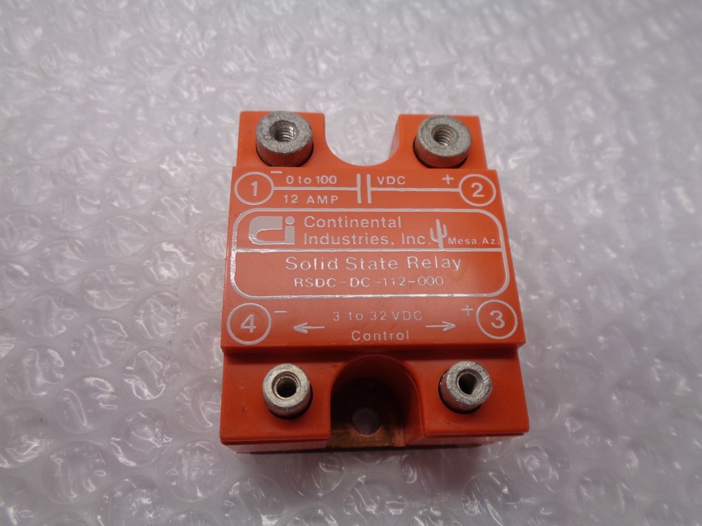 CONTINENTAL INDUSTRIES RSDC-DC-112-000 RELAY NSMP