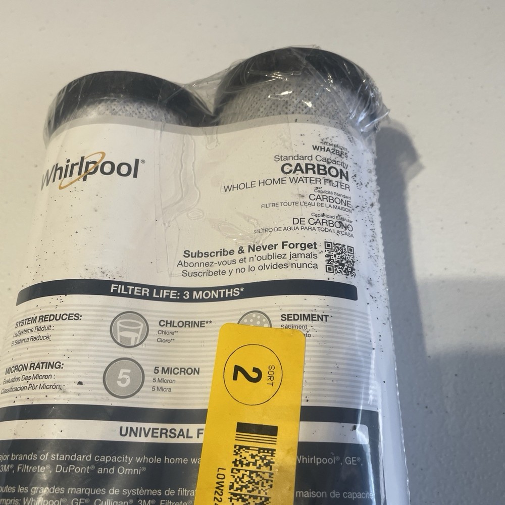 Whirlpool Standard Capacity Carbon Whole Home Water Filter - 2 Pack - WHA2BF5