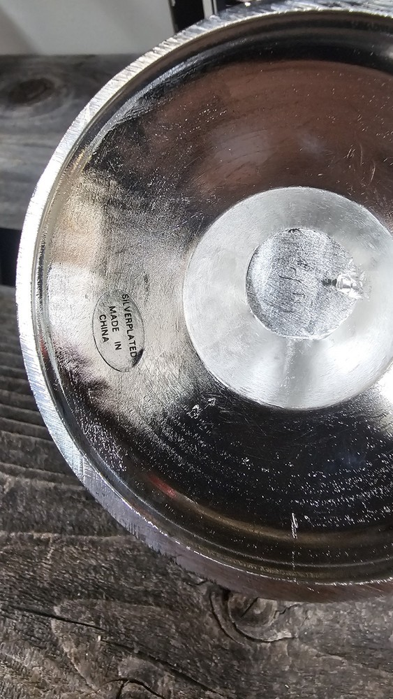Vintage Silver Plate Sugar Bowl Roses Design Scuttle 6” - With Spoon