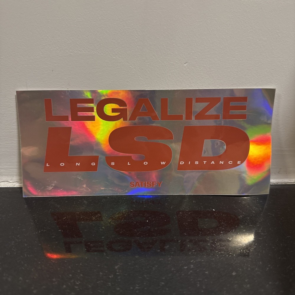 Satisfy Running Sticker