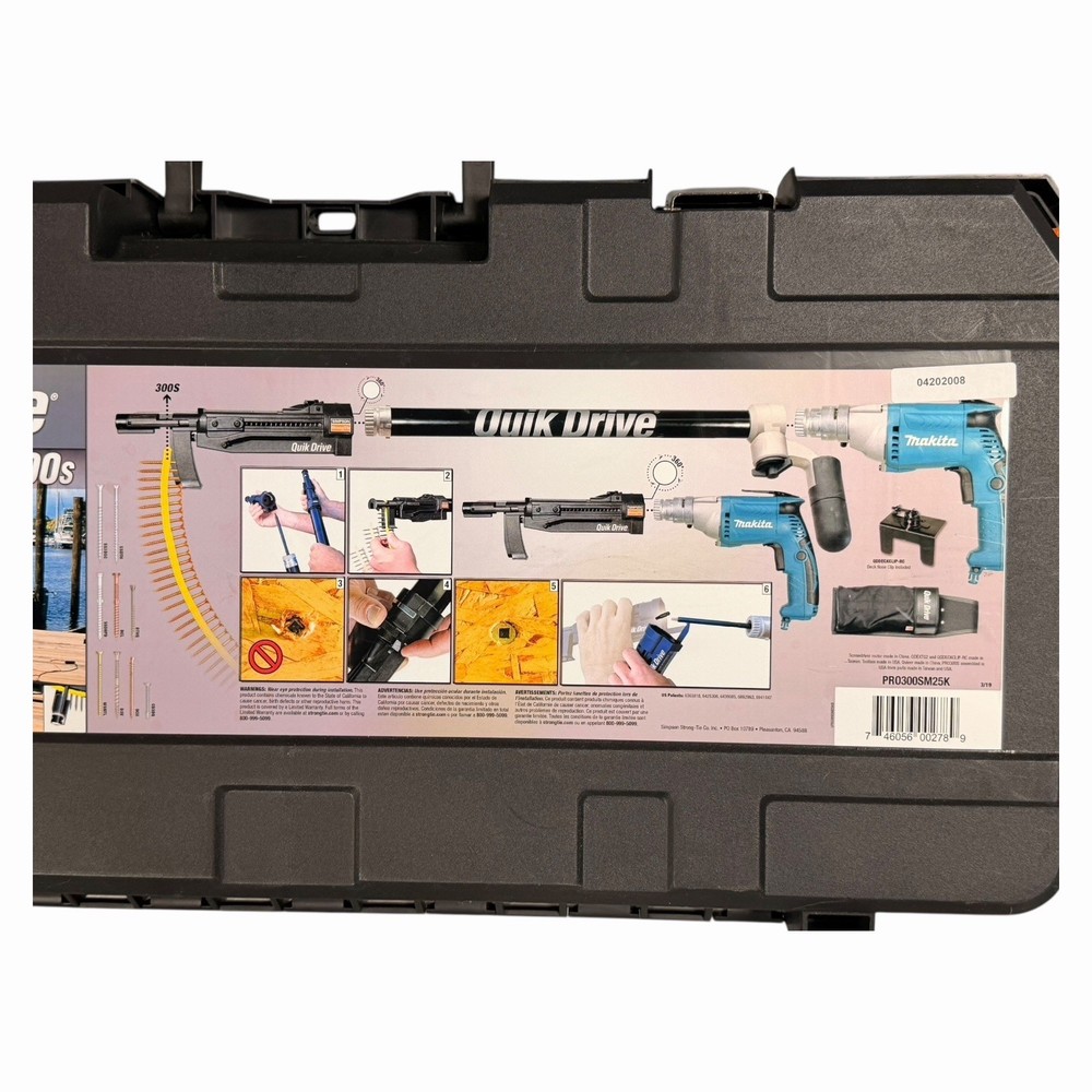 Simpson Strong-Tie Quik Drive PRO300S Cordless Auto-Feed Decking System New