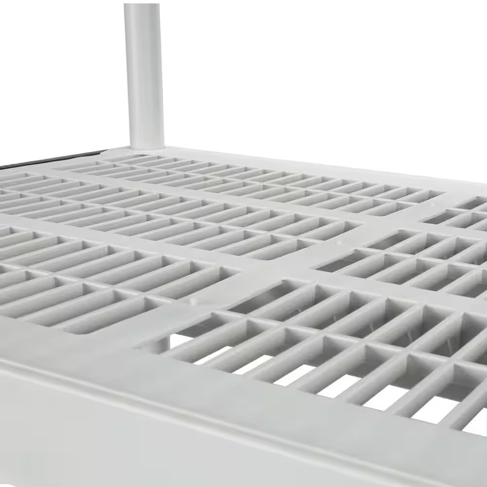 5-Tier Easy Assembly Multi-Purpose Plastic Garage Storage Shelving Unit in Gray