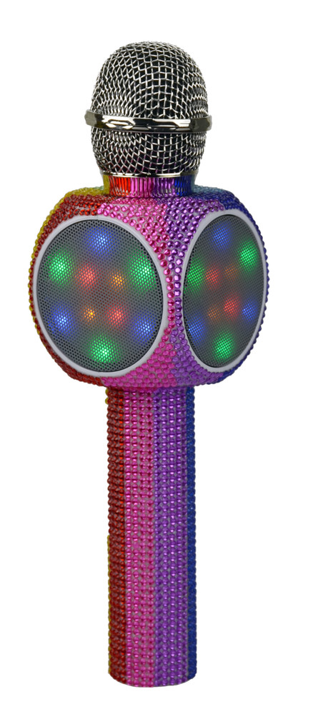 Sing A long LED Wireless Bluetooth Karaoke Microphone -Rainbow Bling