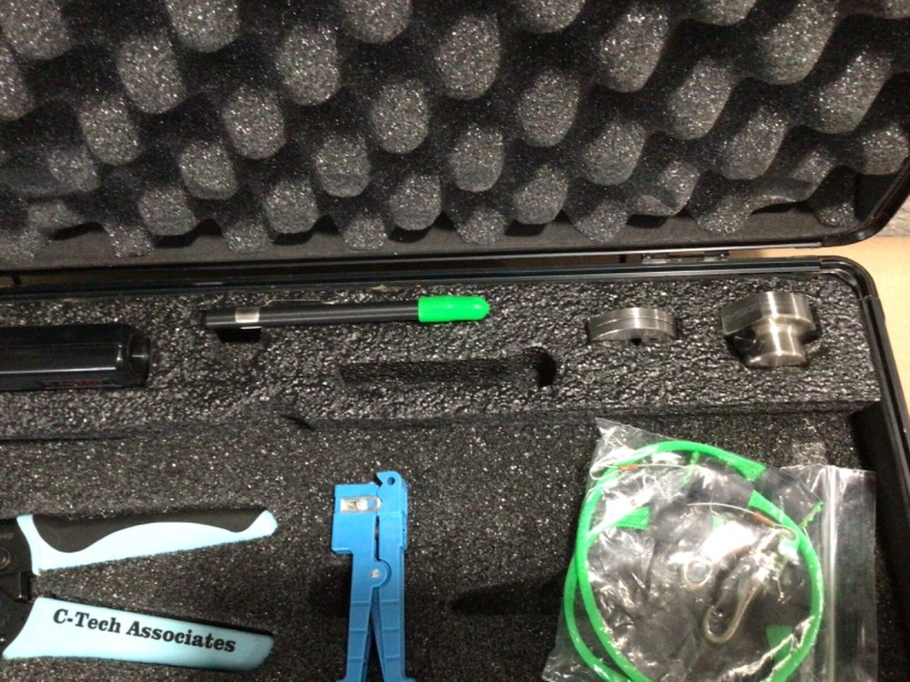C-Tech Fiber Optic Tool Kit Strippers Crimpers SPOT Tester Case training system