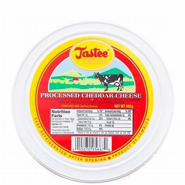 Jamaican Tastee Cheese Cheddar Cheese (500G)