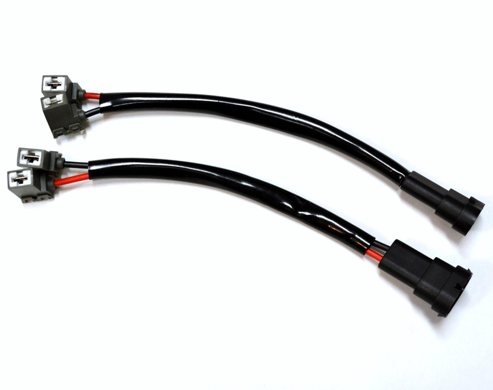 Conversion Wire H11 to H1 Two Harness Fog Light Bulb Socket Plug Bulb Replace