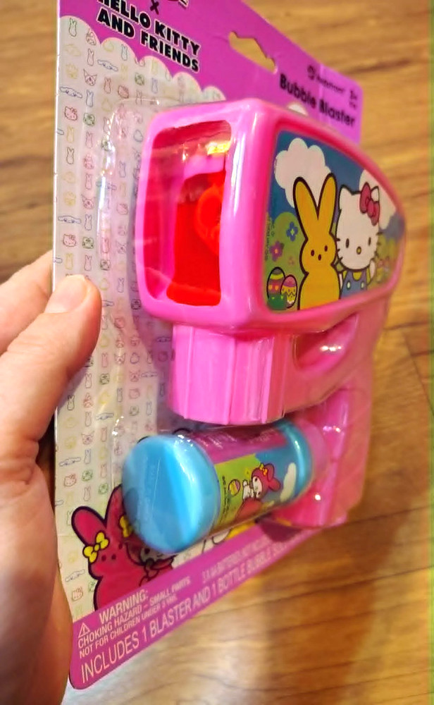 Peeps X Hello Kitty Bubble Blaster- Including Bubbles New