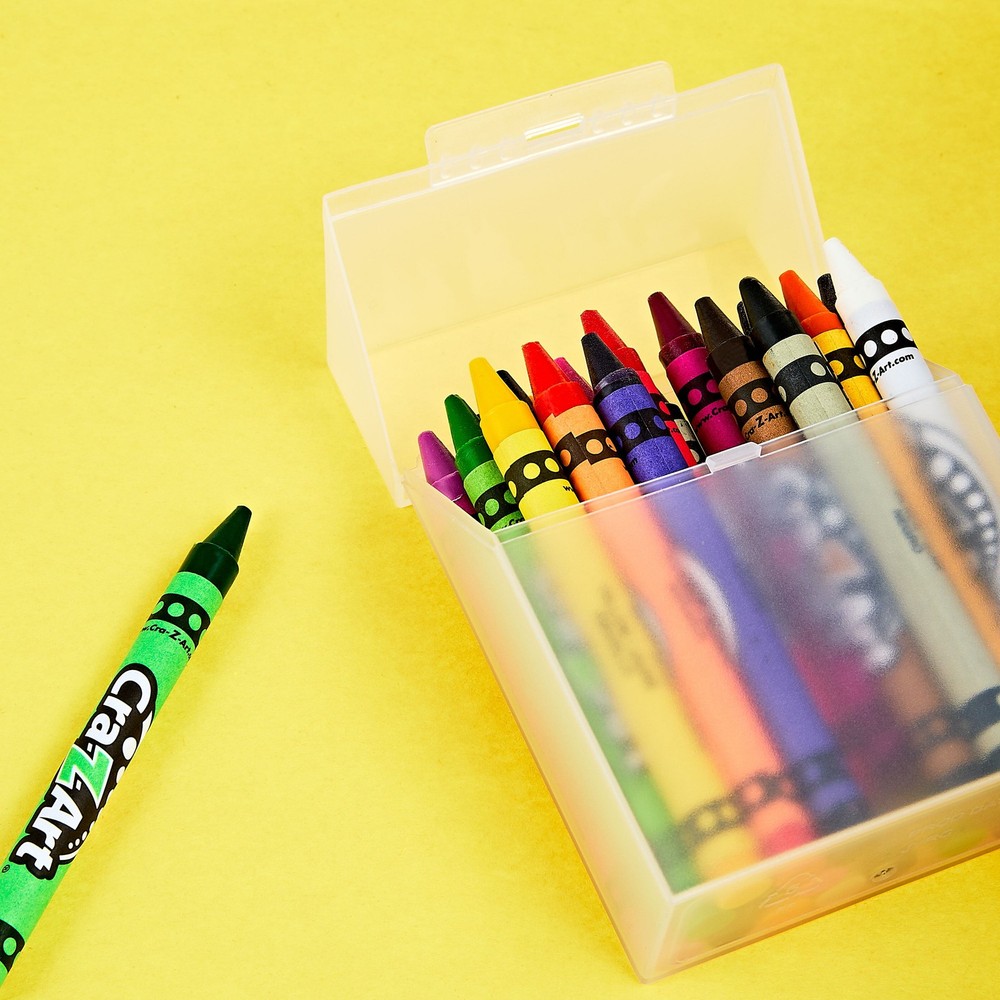 (10 pack) Pen+Gear Clear Plastic Crayon Box, Desktop Organizer