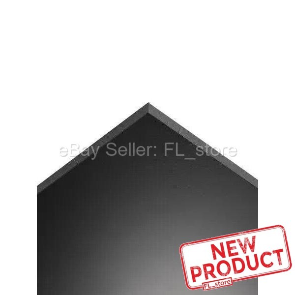 2 PACK 1/16" Thick High Density Polyethylene Black Sheets 24" L X 12" W HDPE NEW