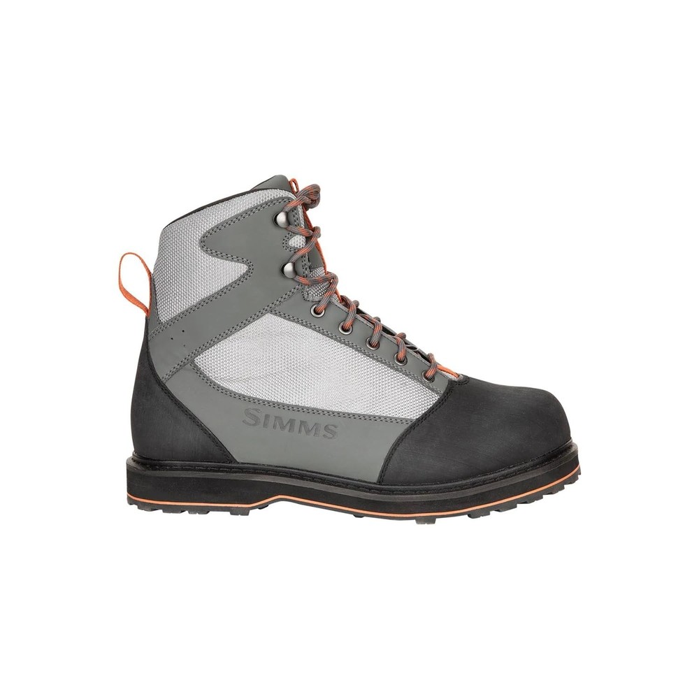 Simms Tributary Mens Wading Boots Rubber Sole Striker Grey Size 9 NEW