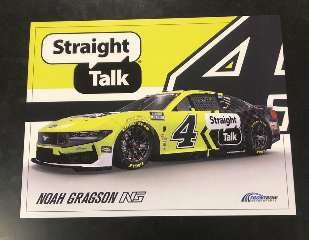 Nascar Driver #4 Noah Gragson Straight Talk 2026 Postcard