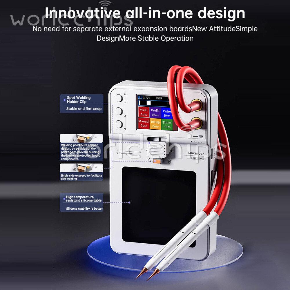 Integrated Spot Welding Machine 5V 650A Macaron Support Double Pulse Spot Welder