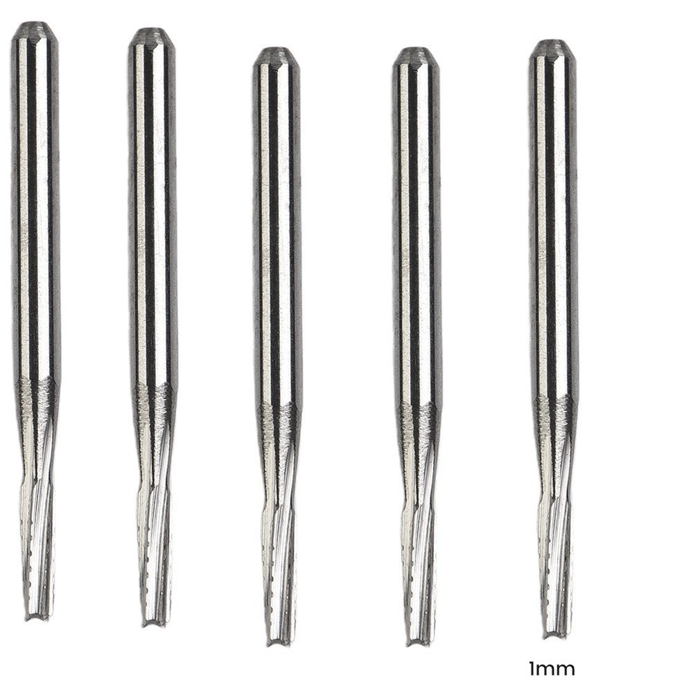 5PCS Automotive Drill Bits for Windshield Fixing 1mm Tapered Carbide Tools