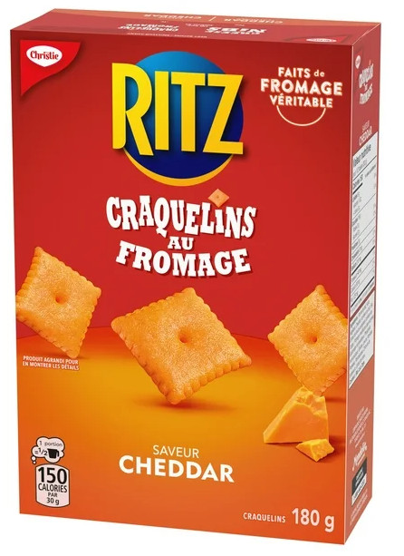 Ritz Cheese Nibs Cheddar Crackers 180g (2 Pack)