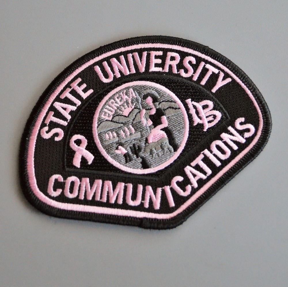 California State University Long Beach Communications Pink Patch +++ Mint CA