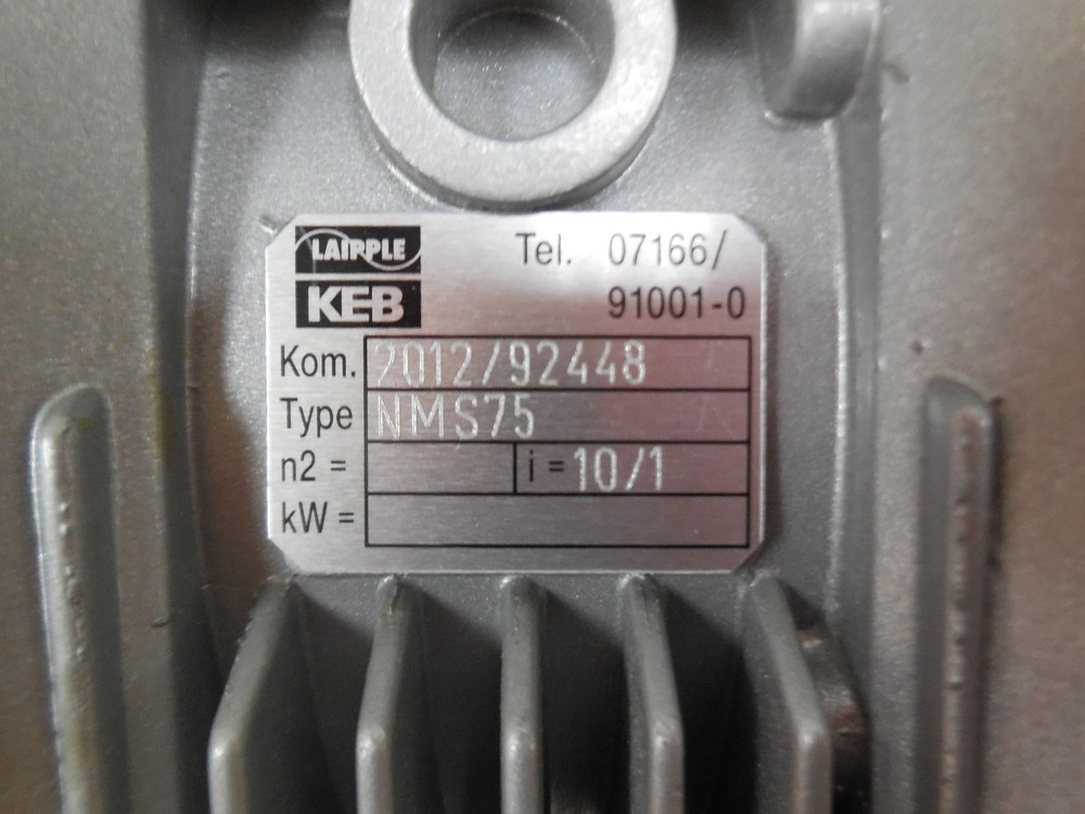 Laipple KEB Gear Reducer 2012/92448 Type NMS75