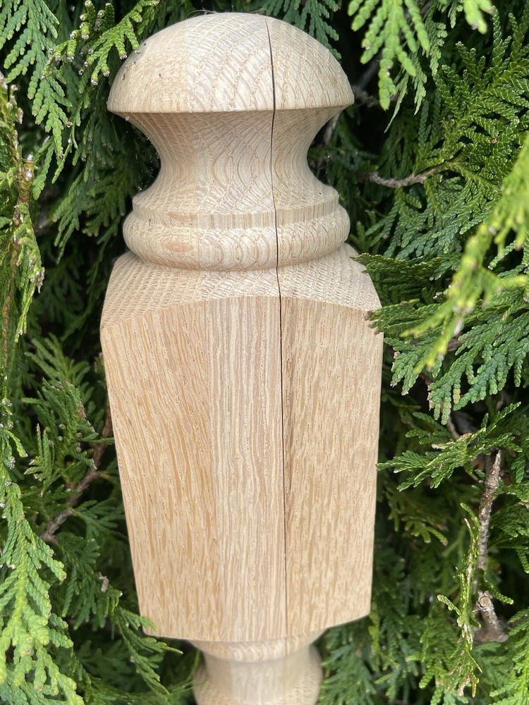 Large New Old Stock Victorian Style Solid OAK STARTING Newel Post 48” Architectu