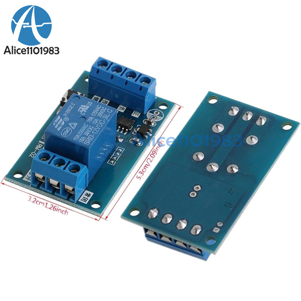 12V Bistable Bond Relay Car Stop Start Self-Locking Modification Switch Module