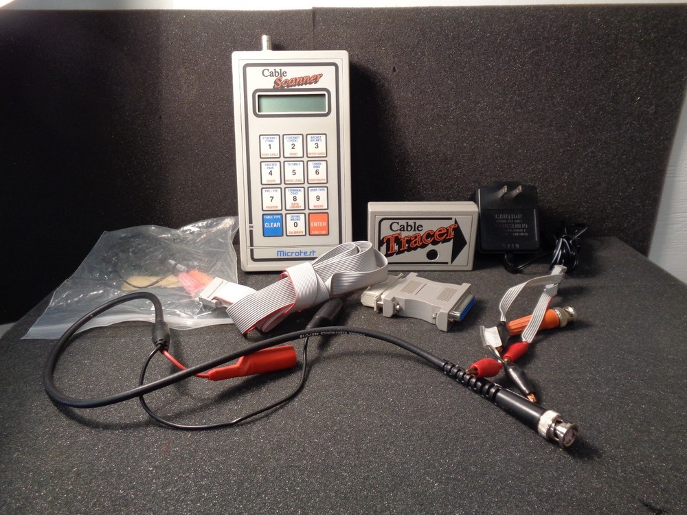 Microtest Cable Scanner W/Accessories "Tested Good"