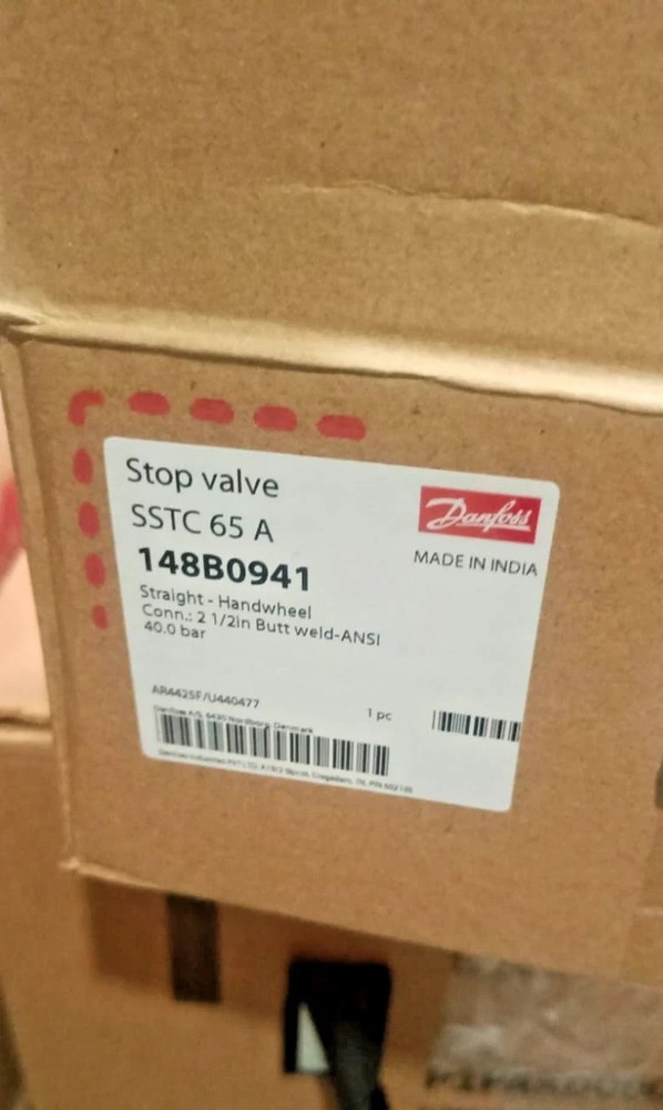 1PC-Danfoss 148B0941 Shut-off valve,SSTC 65 Inlet connection Butt weld 2 1/2-NEW