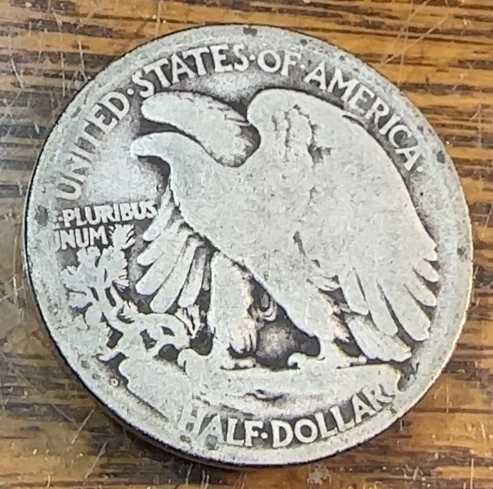 1919-D Walking Liberty Half Dollar Nice Original Good CHRC