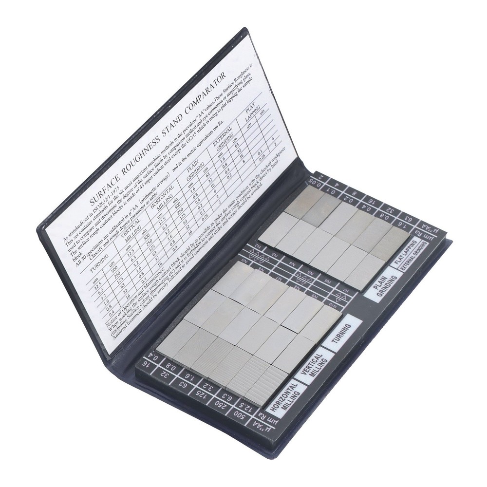 30Pcs Surface Roughness Comparator measure six processing methods Ra0.05-12.5mm
