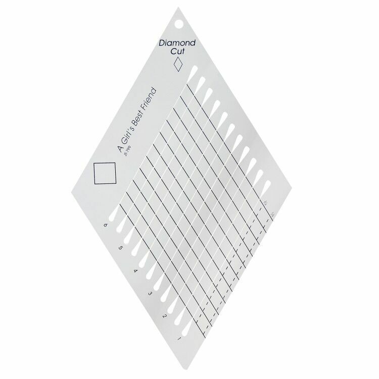 Sewing Quilting Template Diamond Cut Patchwork Ruler Perfect 60° Diamond# HM-799