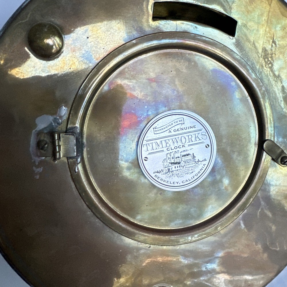Atlantic Steam Navigation Co. NY Nautical Clock Timeworks, Berkeley, CA