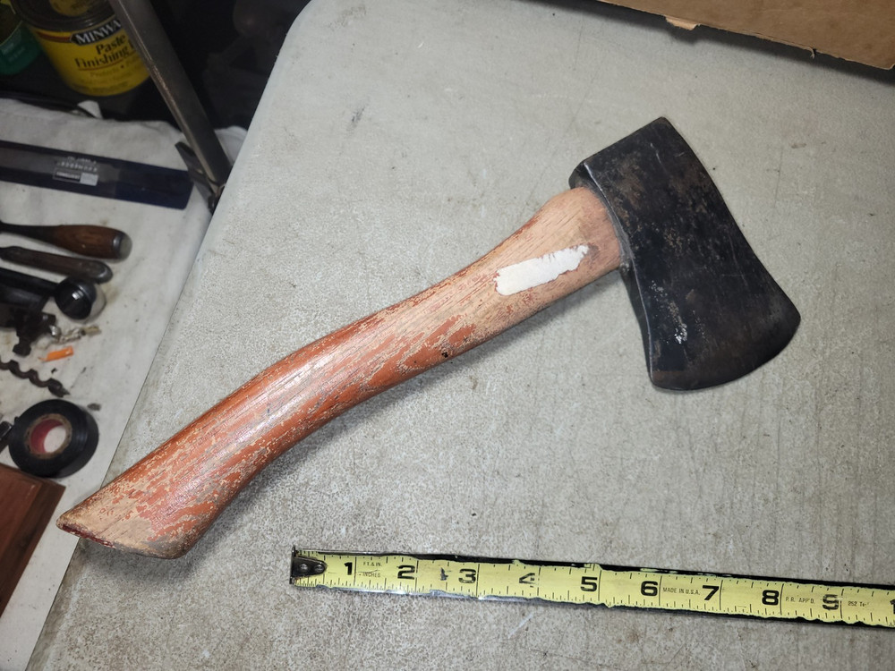 vintage plumb Permabond hatchet axe good user tool