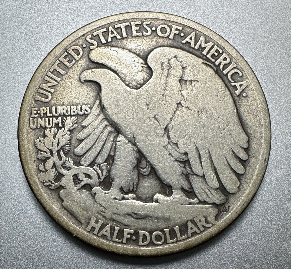 1916 WALKING LIBERTY HALF DOLLAR VG #19921